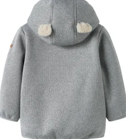 Name It Softshelljakke m. Fleece - NbnMada08 - Grey Melange m. Ø