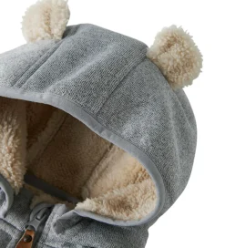 Name It Softshelljakke m. Fleece - NbnMada08 - Grey Melange m. Ø