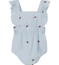 Name It Sommerdragt - NbfFerilla - Chambray Blue m. Mariehøner