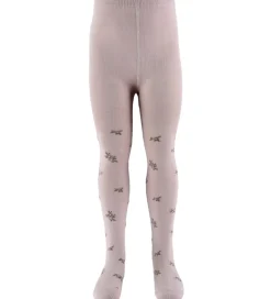 Name It Strømpebukser - Jacquard - Uld/Bomuld - NbfWak - Shadow