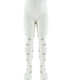 Name It Strømpebukser - Jacquard - Uld/Bomuld - NmfWak - Snow Wh