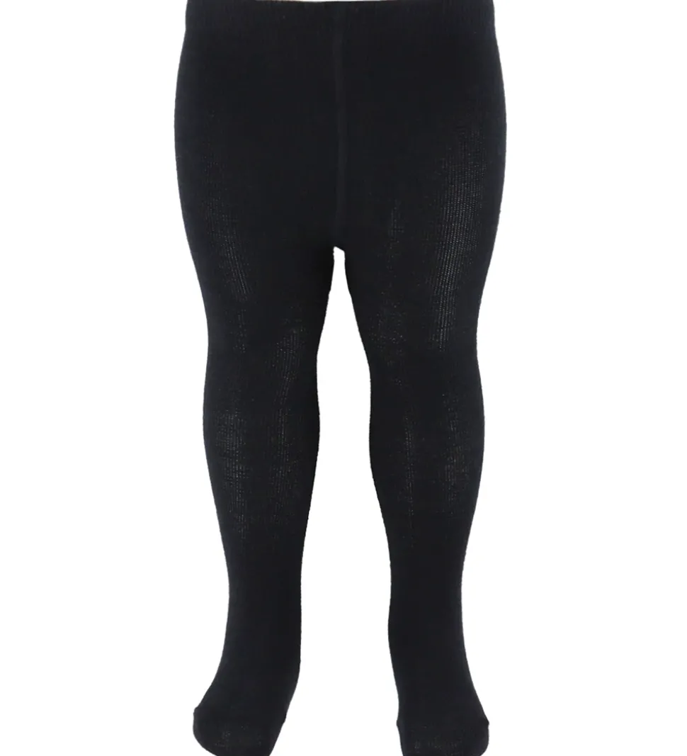 Name It Strømpebukser - Uld/Bomuld - NbmWak - Sort