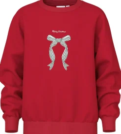 Name It Sweatshirt - NkfVismas - Jester Red/Xmas Bow
