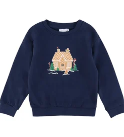 Name It Sweatshirt - NmfVismas - Navy Blazer/Gingerbread House