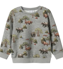Name It Sweatshirt - NmmOlin - Grey Melange