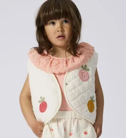 Name It Top - Rib - NmfHelianay - Apricot Blush m. Hulmønster