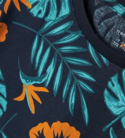 Name It T-shirt - NkmZalo - Navy Blazer/Bright Marigold