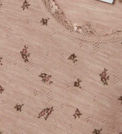 Name It Undertrøje - Uld - Hulmønster - NmfWang - Shadow Gray/Sm