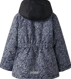 Name It Vinterjakke - Noos - NkfMaxi - Sort/ZEBRA