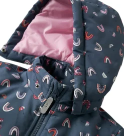 Name It Vinterjakke - NmfMaxi - Vintage Indigo/Rainbow