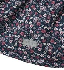 Name It Vinterjakke - NmfSnow05 - Dark Sapphire m. Blomster