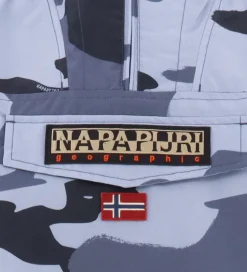 Napapijri Sommerjakke - Rainforest Anorak - Blue Camouflage