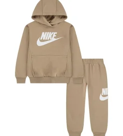 Nike Sweatsæt - Hemp/Hvid