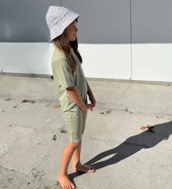 Petit Crabe Badeheldragt - Noe - UV50+ - Olive m. Kirsebær