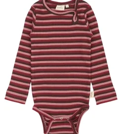Petit Piao Body l/æ - Rib - Modal - Biking Red Multistripe