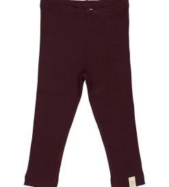 Petit Piao Leggings - Rib - Modal - Dark Grape