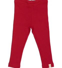 Petit Piao Leggings - Rib - Modal - Jet Red
