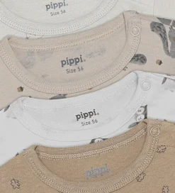 Pippi Baby Bodyer k/æ - 4-pak - Rainy Day