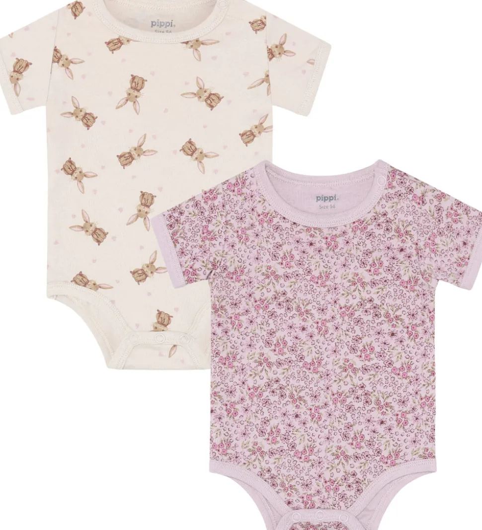 Pippi Baby Bodyer k/æ - 4-pak - Violet Ice