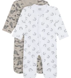 Pippi Baby Natdragter m. Fødder - 2-pak - Rainy Day