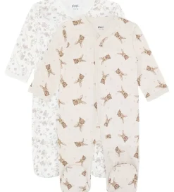 Pippi Baby Natdragter m. Fødder - 2-pak - Violet Ice