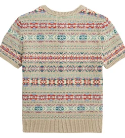 Polo Ralph Lauren Cardigan - Bomuld/Uld - Beige/Multifarvet