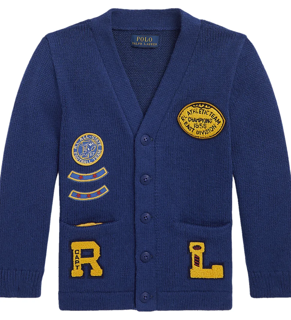 Polo Ralph Lauren Cardigan - Strik - Royal Combo