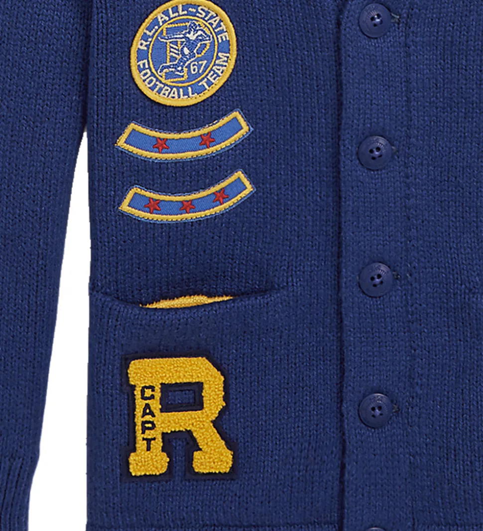 Polo Ralph Lauren Cardigan - Strik - Royal Combo