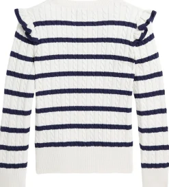 Polo Ralph Lauren Cardigan - Strik - Deckwash White/Newport Navy