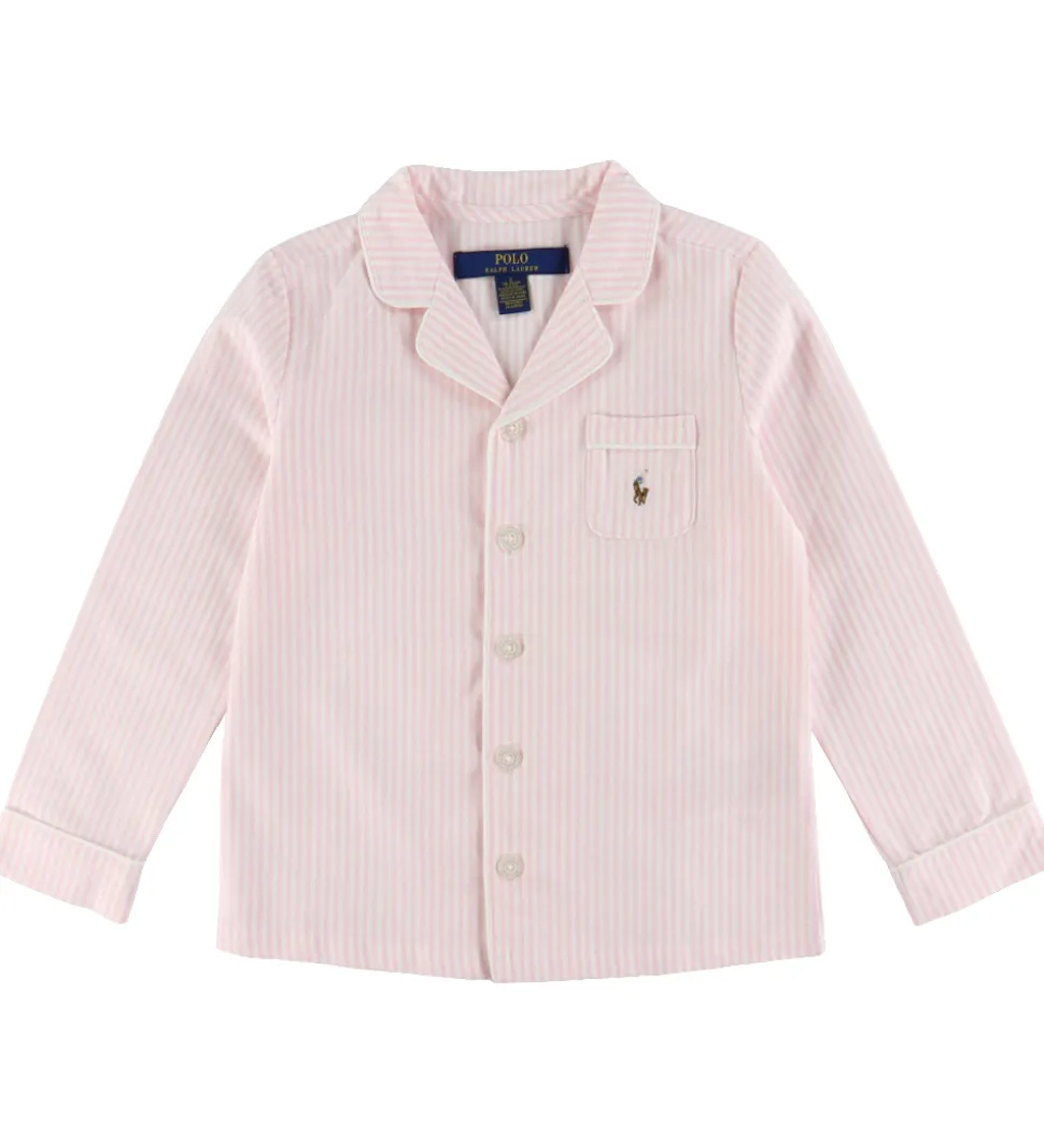Polo Ralph Lauren Nattøj - Oxford - Bath Pink/White Striped