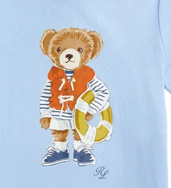 Polo Ralph Lauren Sommerdragt - Lyseblå m. Bamse