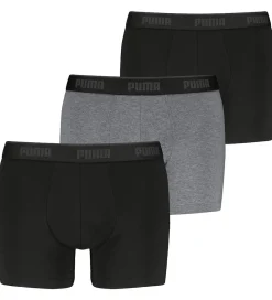 Puma Boxershorts - 3-pak - Comfort Stretch - Men - Sort/Grå