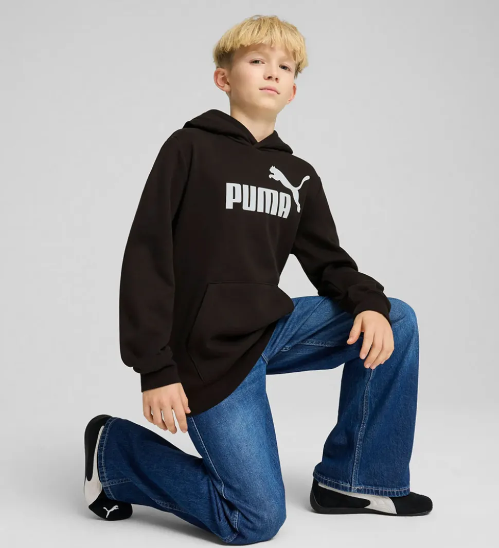 Puma Hættetrøje - Sort m. Hvid