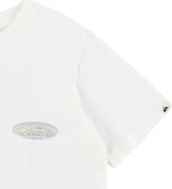 Quiksilver T-shirt - Evo Border Lines - Snow White