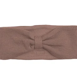 Racing Kids Pandebånd - Uld/Bomuld - Brun m. Sløjfe