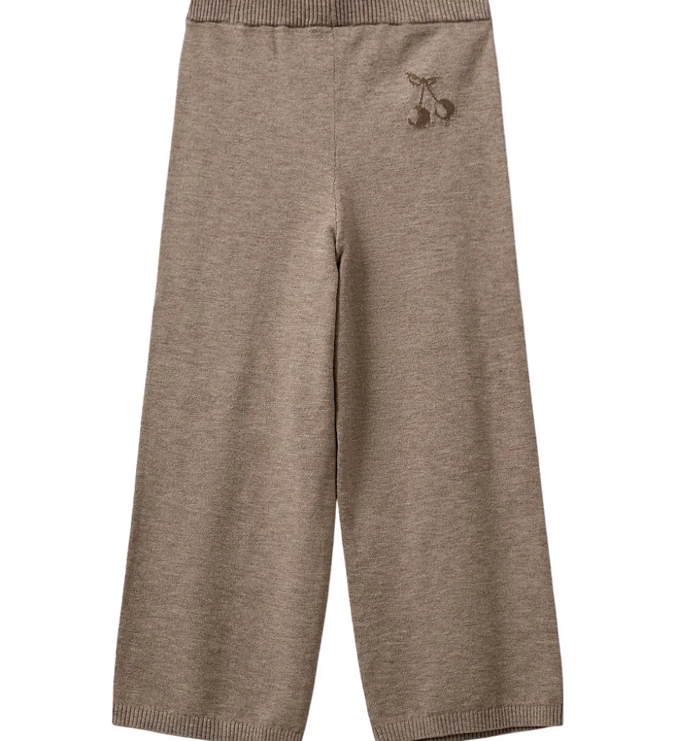 Sofie Schnoor Bukser - Uld - Strik - Lovask - Brunmeleret