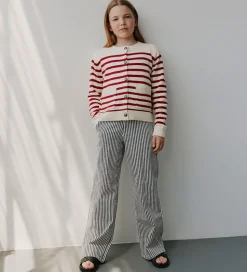 Sofie Schnoor Cardigan - Strik - Off White/Rød