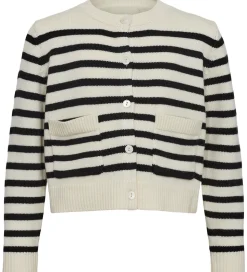 Sofie Schnoor Cardigan - Strik - Off White m. Striber