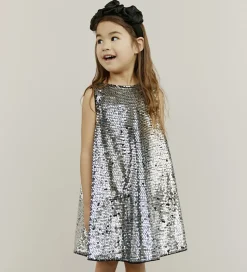 Sofie Schnoor Kjole - SallySK - Silver m. Pailletter