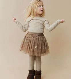 Sofie Schnoor Nederdel - Tyl - Siggysk - Brun m. Glitter