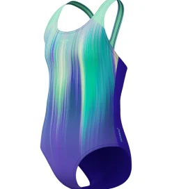 Speedo Badedragt - Digi Placement Splashback - Grøn/Lilla