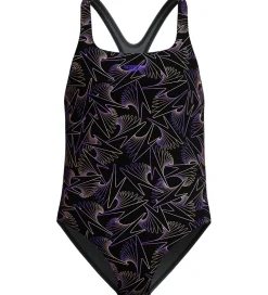 Speedo Badedragt - HyperBoom Allover Medalist - Sort/Fersken