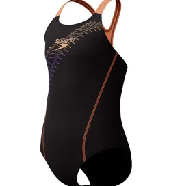 Speedo Badedragt - Medalist - Sort/Fersken