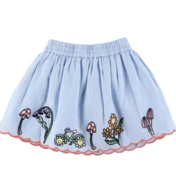 Stella McCartney Kids Nederdel - Lyseblå m. Broderi
