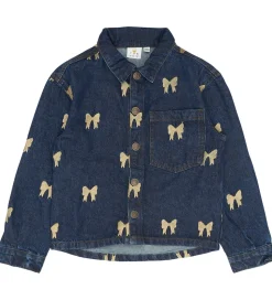 The New Denimjakke - TnRaquel - Medium Blue Denim AOP