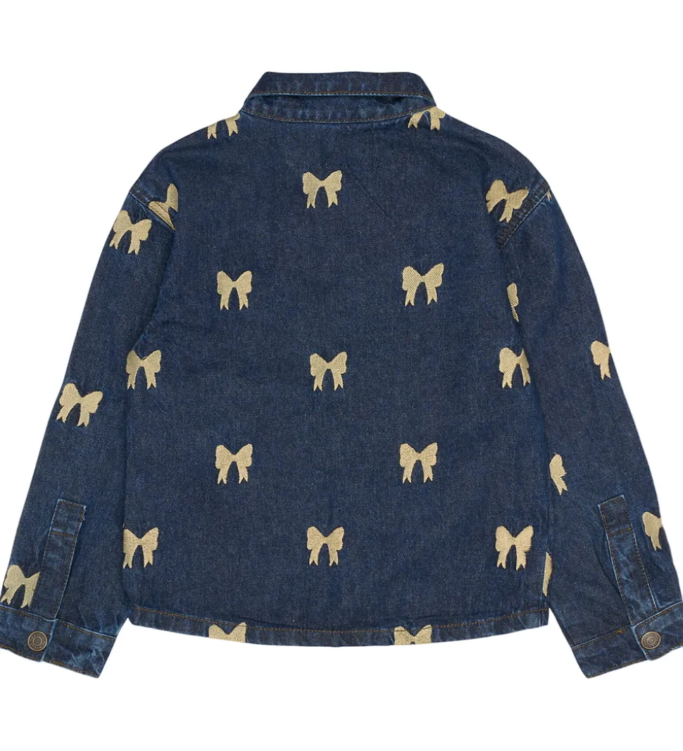 The New Denimjakke - TnRaquel - Medium Blue Denim AOP