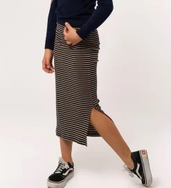 The New Nederdel - Rib - TnPriscilla - Navy Blazer Striped m. Gl