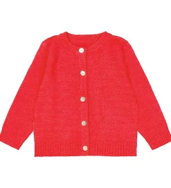 The New Siblings Cardigan - Strik - TnsKeve - Geranium m. Glimme