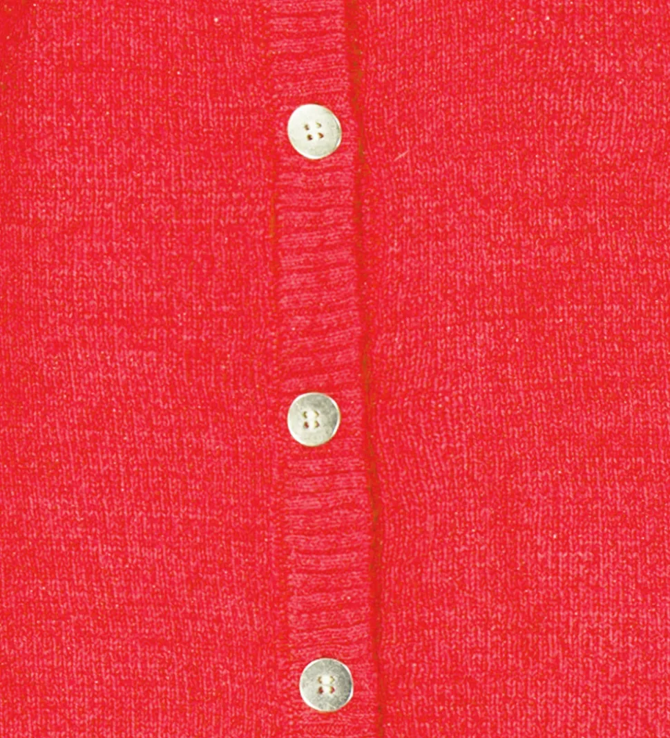 The New Siblings Cardigan - Strik - TnsKeve - Geranium m. Glimme