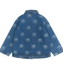 The New Siblings Denimjakke - TnstRipley - Medium Blue Denim AOP